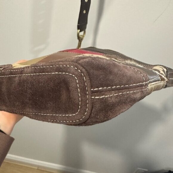 EUC- VINTAGE Y2K PATCHWORK COACH CROSSBODY - Picture 11 of 16